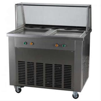 浩博双锅双压炒酸奶机