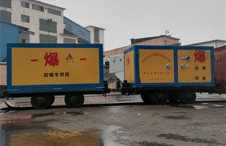 轨道式炸药运输车助力矿山爆炸运输