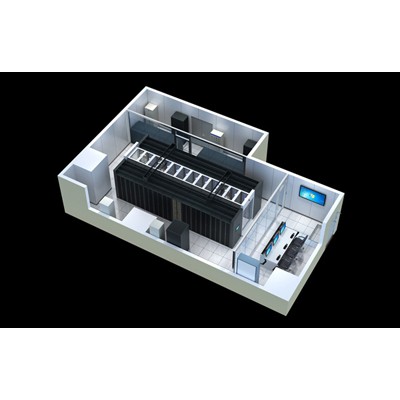 哈尔滨网络机房_UPS配电室_指挥中心控制室效果图制作