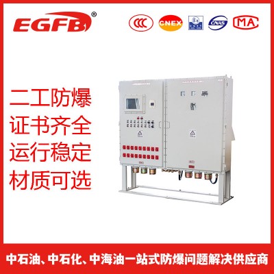 双开门触摸屏仪表操控防爆配电柜二工防爆箱非标定制