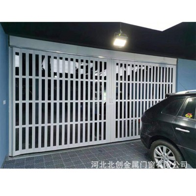 洗车房水晶卷帘门安装，洗车行水晶折叠门河北任丘厂家安装