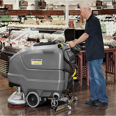 手推式电动洗地机 卡赫工厂车间商场自动洗拖扫地一体机