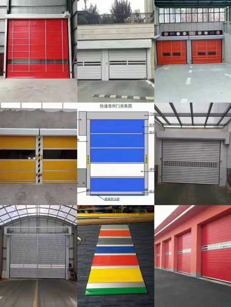 小区地库硬质螺旋快速卷帘门河北沧州任丘生产厂家