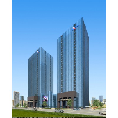 石家庄效果图制作_工厂绿化_建筑外观_机房效果图设计