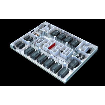 重庆实训机房|研发数据中心|重庆模块化机房效果图制作